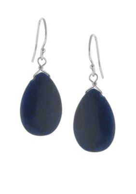 Belk Silverworks Sterling Silver and Sodalite Teardrop Earrings