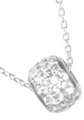 Belk Silverworks Crystal Clear Barrel Pendant