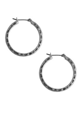 Lucky Brand Jewelry Silver Small Hoop Earrings