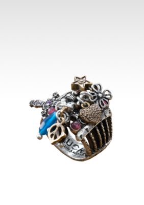 Lucky Brand Jewelry Lucky Brand Peace and Love Charm Ring