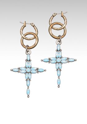 Lucky Brand Jewelry Cross Roads Charm Earring