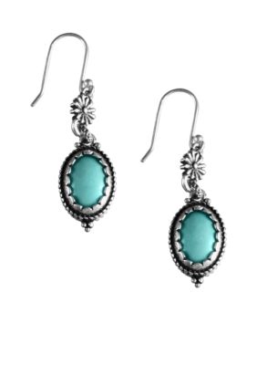Lucky Brand Jewelry Turquoise Drop Earrings