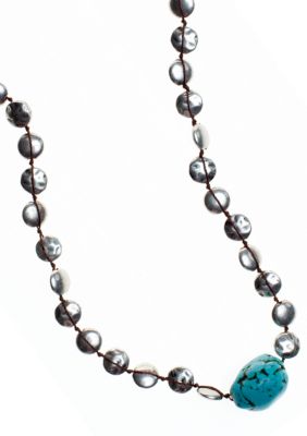 Lucky Brand Jewelry Hammered Long Necklace