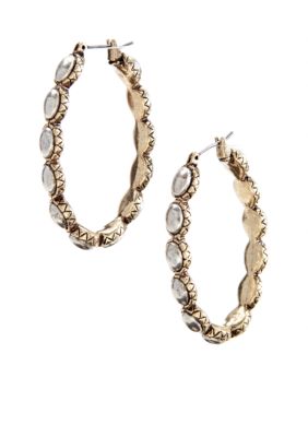 Lucky Brand Jewelry Oblong Hoop Earrings
