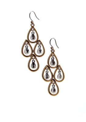Lucky Brand Jewelry Teardrop Chandelier Earrings