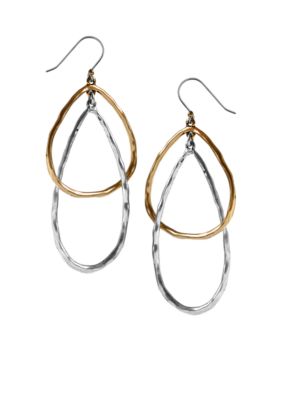 Lucky Brand Jewelry Two-Tone Hoop Earrings