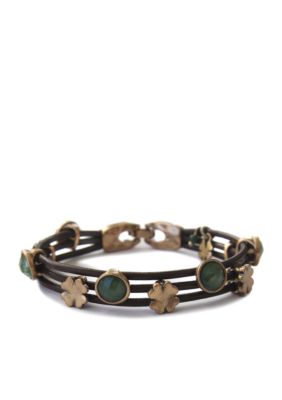 Lucky Brand Jewelry Green Leather Bracelet