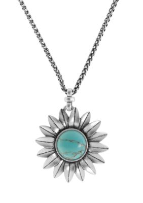 Lucky Brand Jewelry Sunflower Pendant Necklace