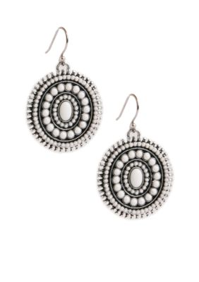 Lucky Brand Jewelry White Drop Earrings