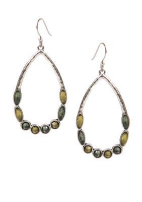 Lucky Brand Jewelry Set Stone Hoop Earrings