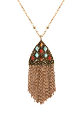 Lucky Brand Jewelry Set Stone Pendant