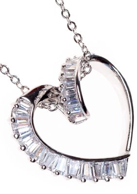 New Directions Baguette Heart Pendant