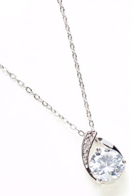 New Directions Round Stone Pave Pendant