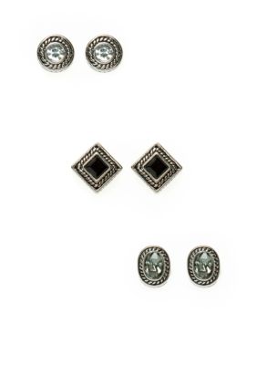 New Directions Cubic Zirconia Trio Ear Set