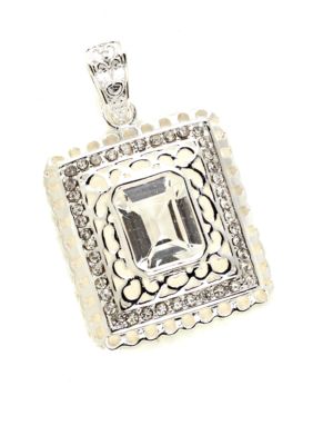 New Directions Emerald Cut Filigree Slide