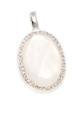 New Directions&reg; Necklace - Oval Mother of Pearl Slide