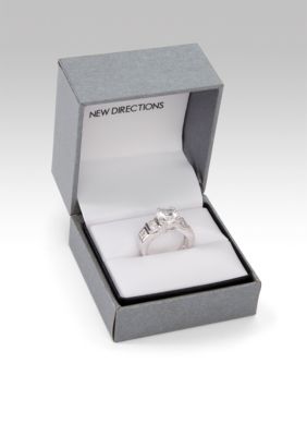 ND&reg; New Directions Large Round Stone Ring