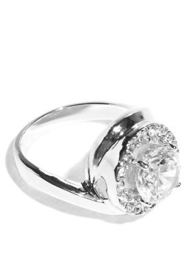 New Directions Cubic Zirconia Swirl Ring