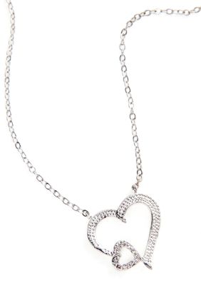 New Directions Double Heart Pendant
