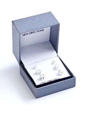 New Directions Multi Shape Trio Earrings Set