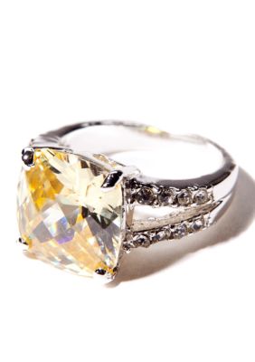 New Directions Jonquil and Pave Ring