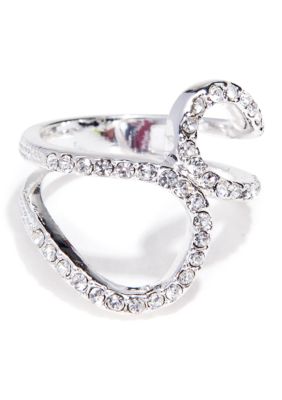 New Directions Crystal Pave Ring