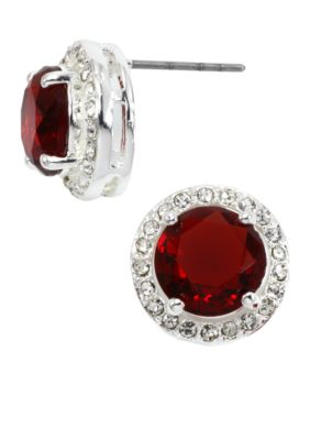 New Directions&reg; Siam and Pave Earrings