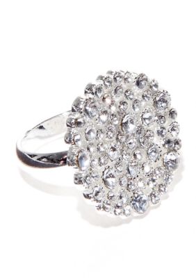 New Directions Crystal Pave Ring