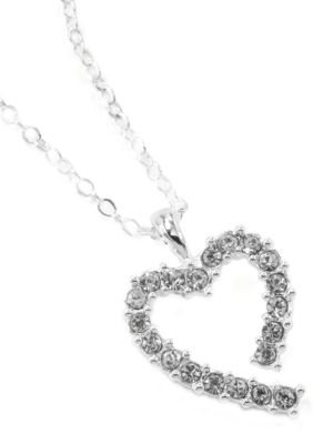 New Directions Crystal Heart Pendant