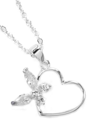 New Directions Heart and Butterfly Pendant