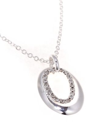 New Directions Oval Pave Pendant