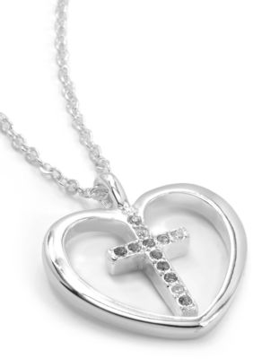 New Directions Cross Heart Pendant