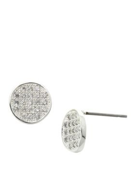 New Directions Pave Disc Earrings