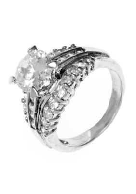 New Directions Round Stone Engagement Ring