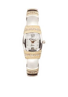 Kim Rogers Women's Two Tone Bangle Watch