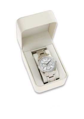 Kim Rogers Women's Silver Bracelet Watch