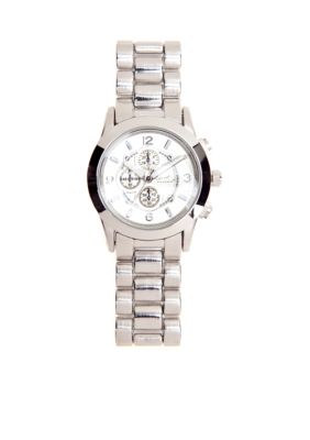 Kim Rogers&reg; Silver Bracelet Watch