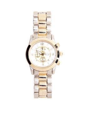 Kim Rogers&reg; Two Tone Bracelet Watch
