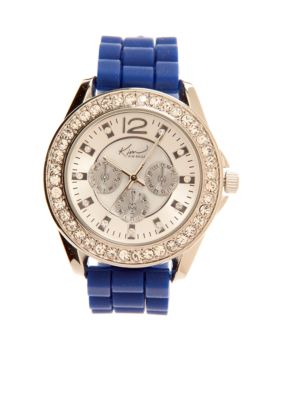 Kim Rogers Women's Blue Silicone Rubber Watch