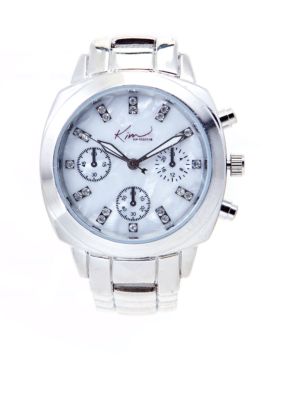 Kim Rogers Silver Chronograph Watch