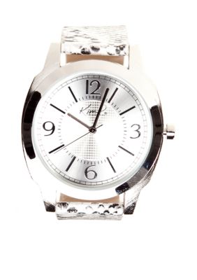 Kim Rogers Silver Snake Watch