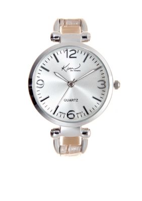 Kim Rogers Skinny Tan Strap Watch