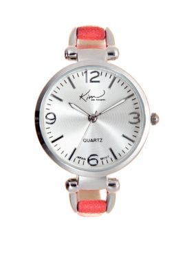 Kim Rogers Skinny Coral Strap Watch