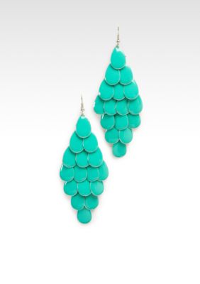 Kristin Davis Turq Shower Drop Earring
