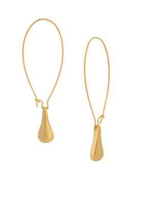 Robert Lee Morris Small Teardrop Long Drop Earrings