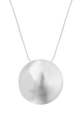 Robert Lee Morris Sculptural Disc Pendant Necklace
