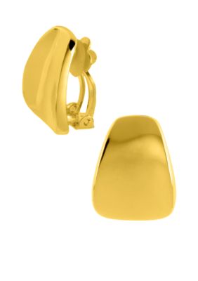 Robert Lee Morris Wide Wedge Clip-On Earring