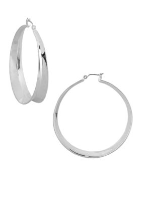 Robert Lee Morris Large 'V' Hoop Earrings