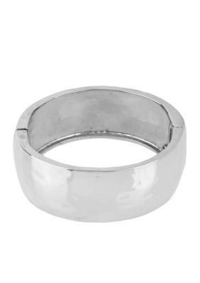 Robert Lee Morris Hammered Hinged Bangle Bracelet