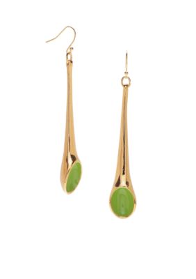 Robert Lee Morris Lime Green Stick Linear Earring